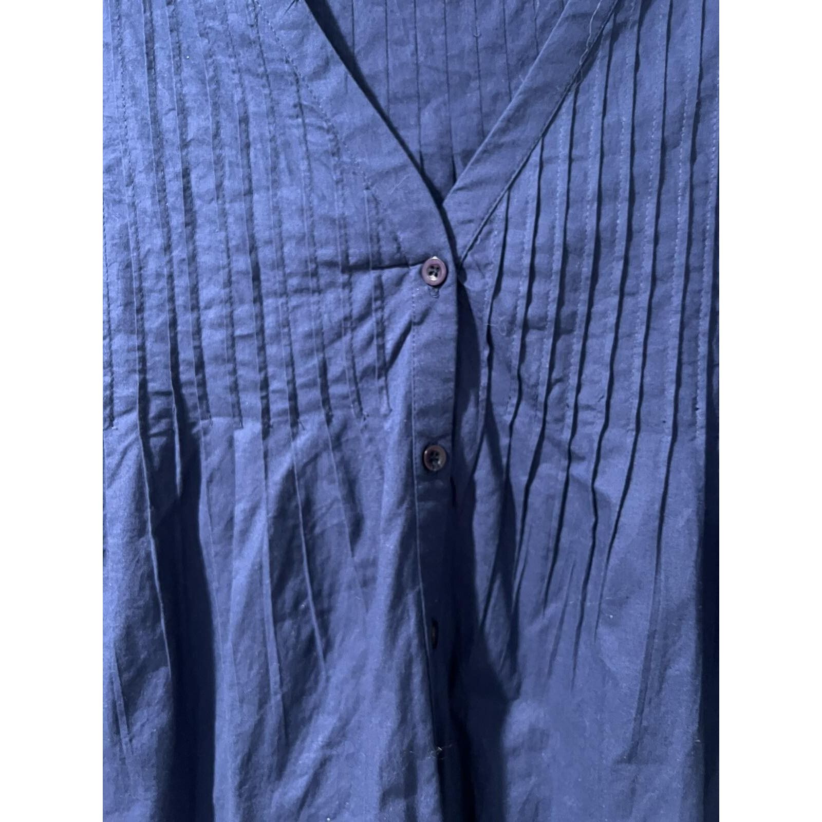 & Other Stories Ulla Popken Women boho tunic top Blue Size 16/18 A003302 Size XL / US 12-14 / IT 48-50 - 5 Thumbnail