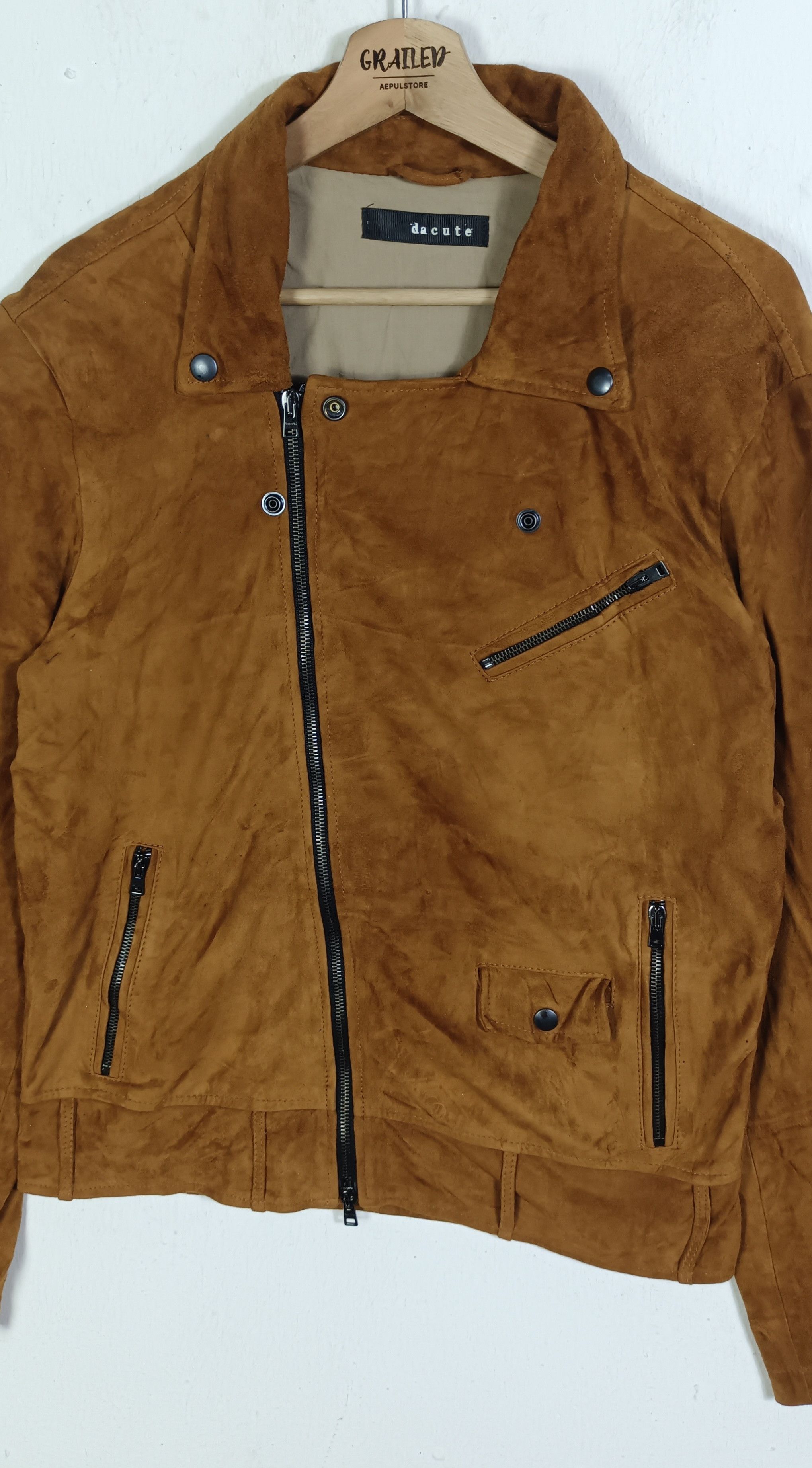 Dacute Dacute Riders Jacket Cordage Leather Men Jacket Size US M / EU 48-50 / 2 - 3 Thumbnail