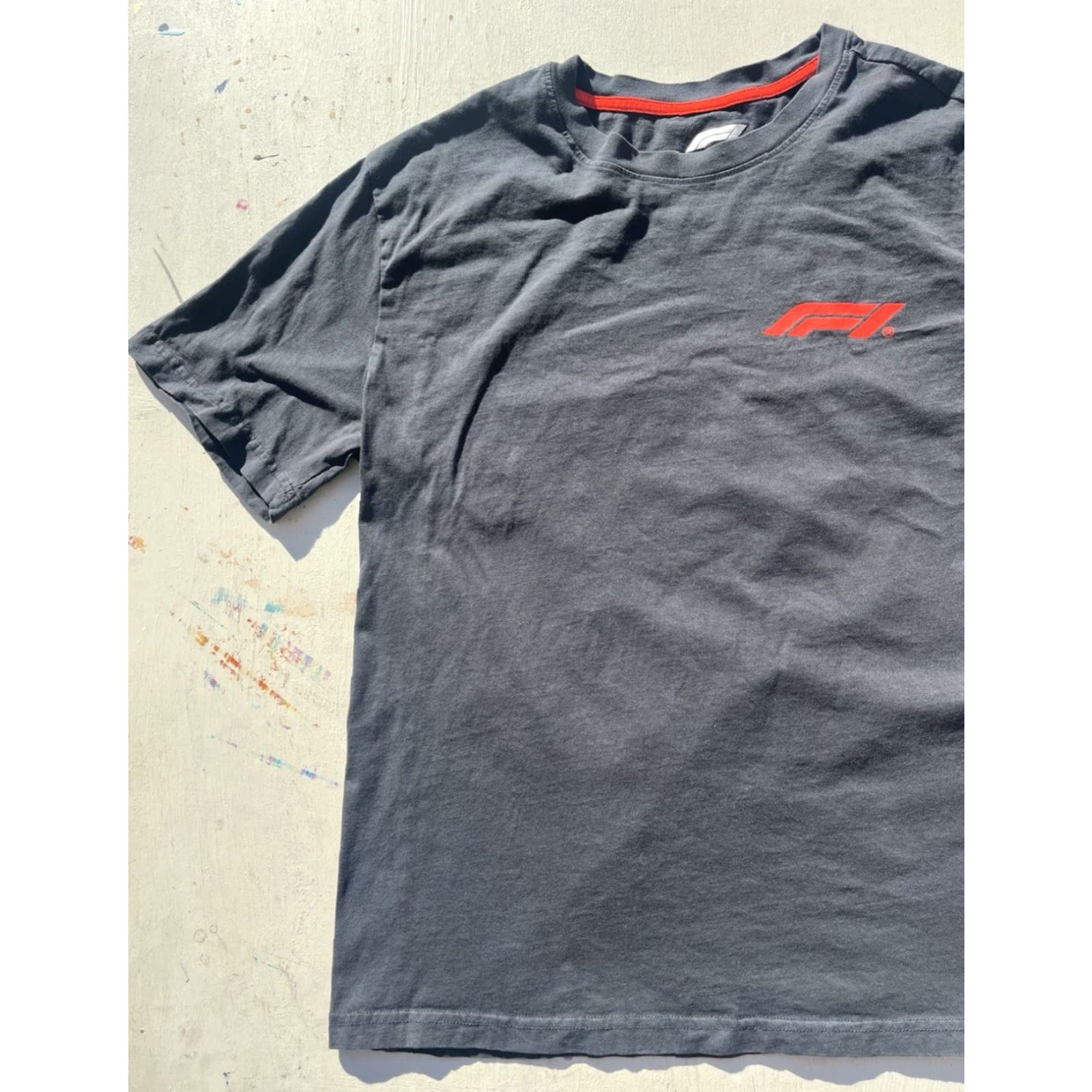 Vintage F1 T-Shirt Men’s Black Spell-Out Racing Speed Grand Prix- F1 Racing - Shirt - Adult Medium - Black - 100% Cotton Size US M / EU 48-50 / 2 - 5 Thumbnail