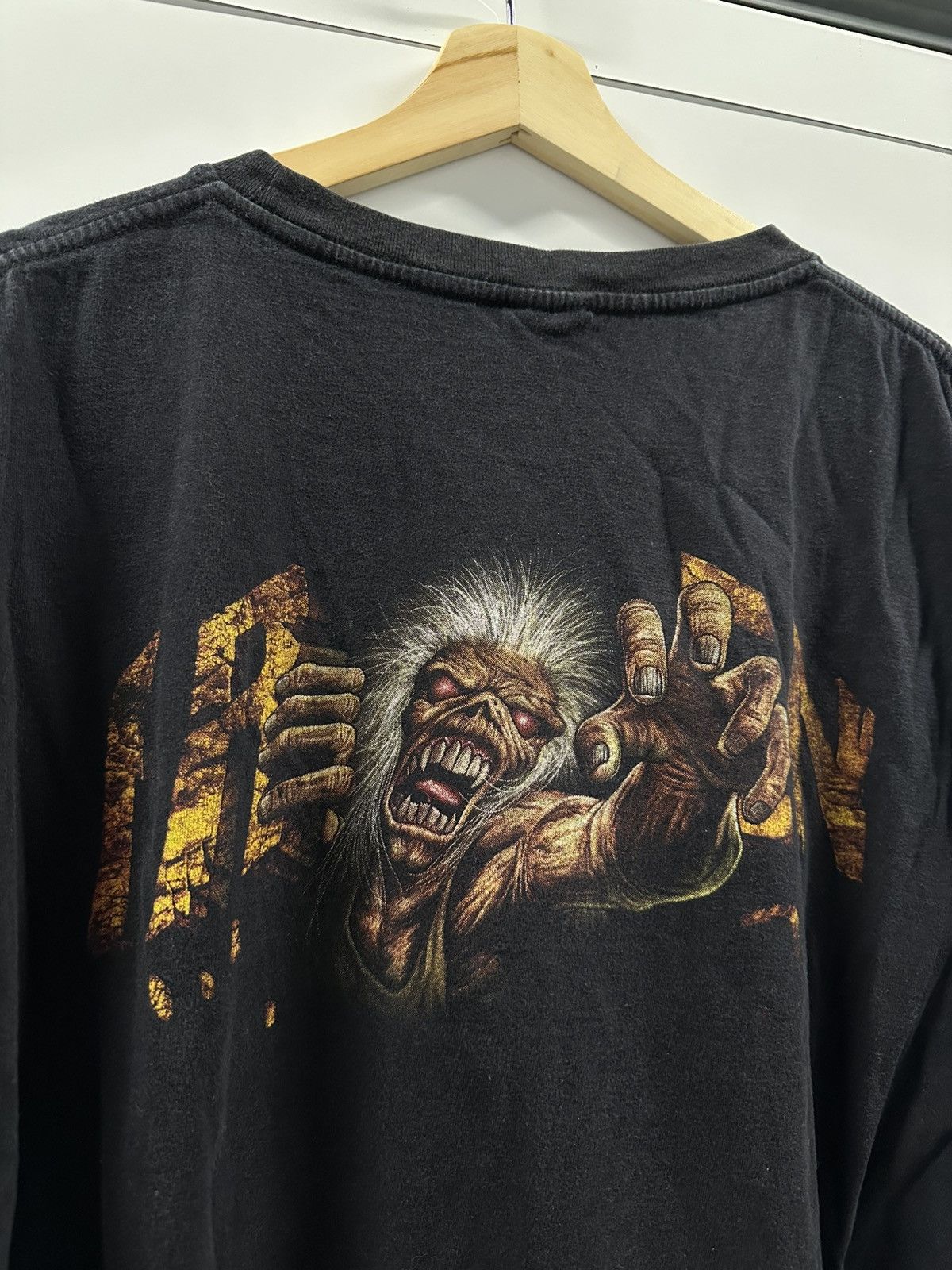 Band Tees × Iron Maiden Iron Maiden Rare Vintage Tee shirt Size US XXL / EU 58 / 5 - 4 Thumbnail