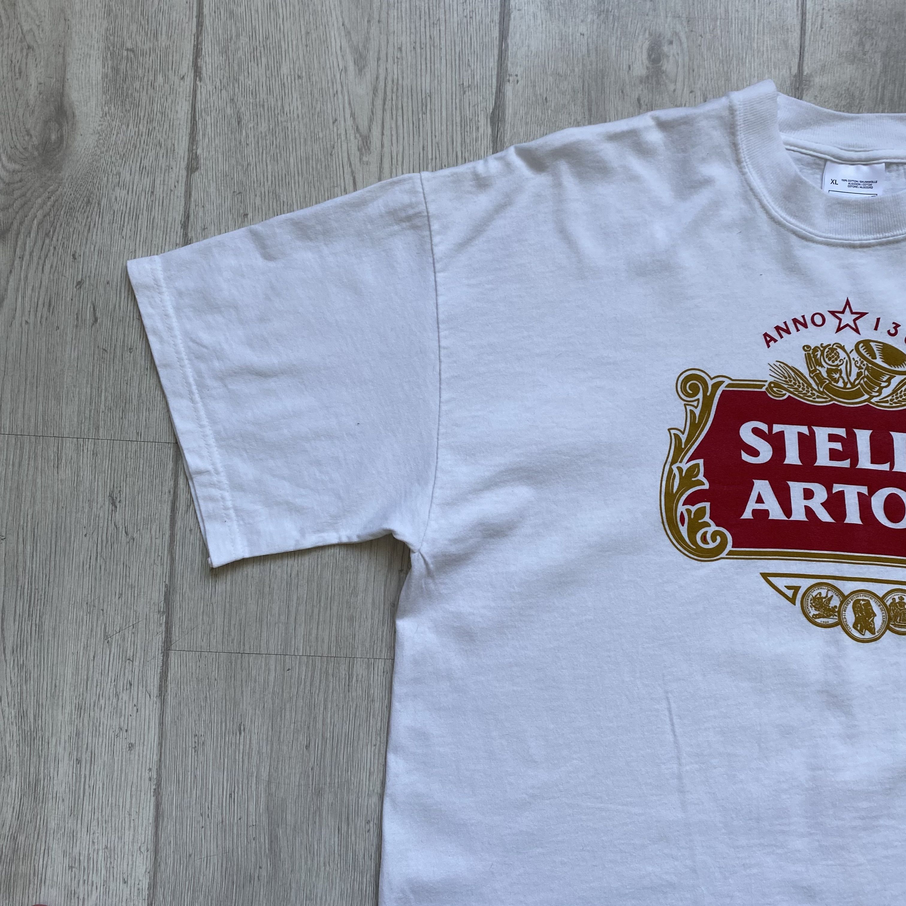 Budweiser Vintage 90s Stella Artois Tee Y2K Drink beer Big logo Size US M / EU 48-50 / 2 - 6 Thumbnail