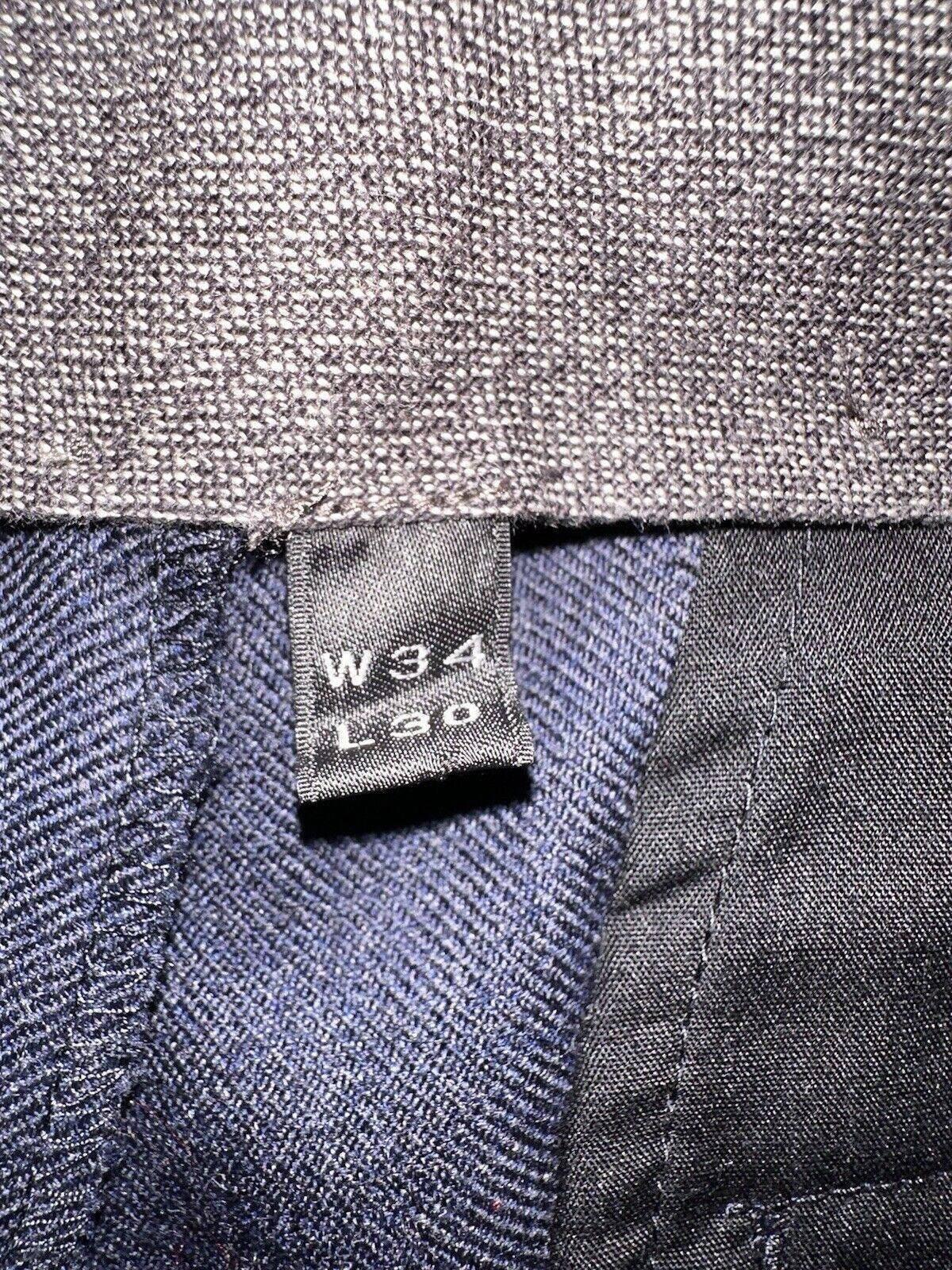 J.Crew J. CREW Bowery Slim Fit 100% Wool Navy Dress Pants Size US 34 / EU 50 - 8 Thumbnail