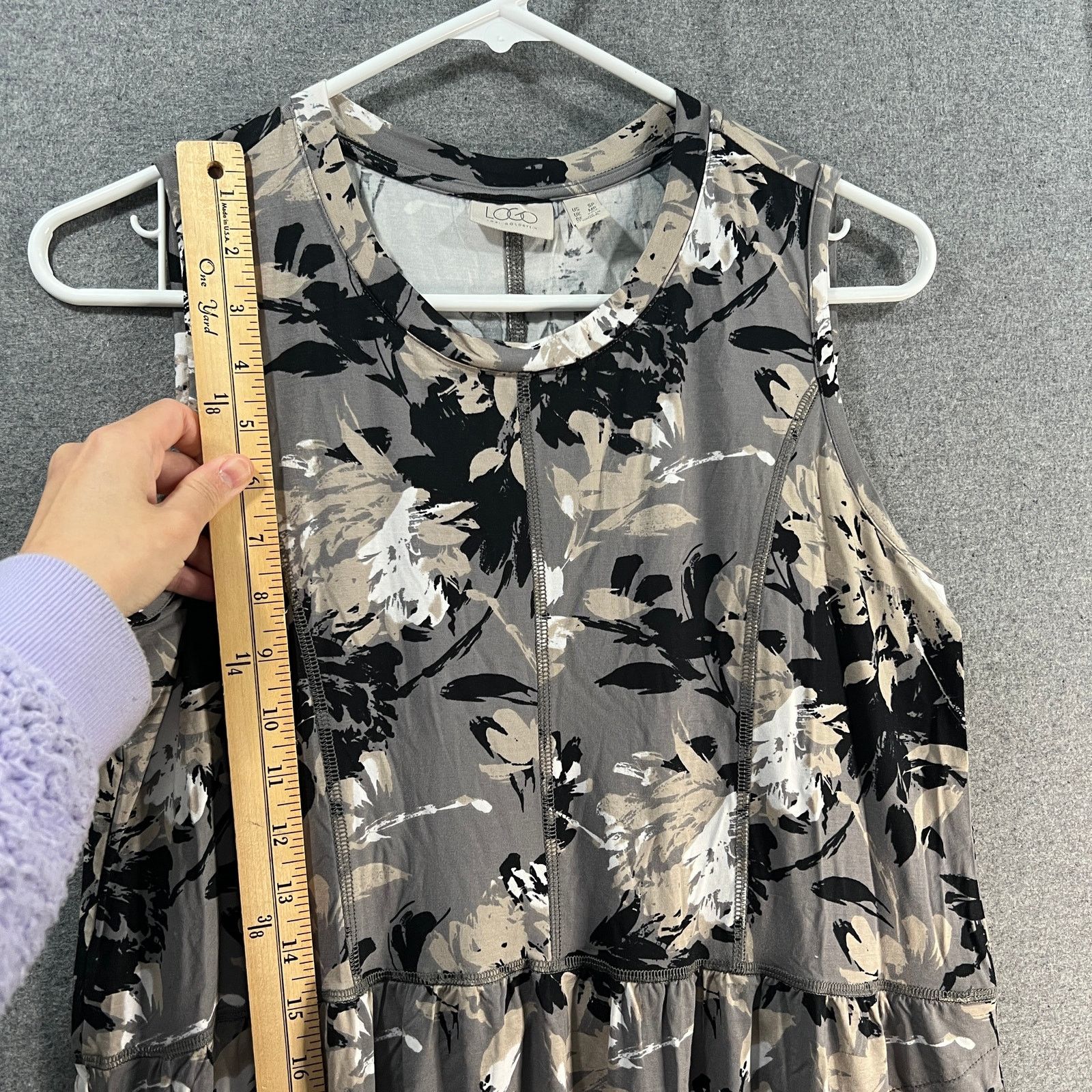 Other LOGO by Lori Goldstein Hi-Low Hem Dress Frost Grey Size S / US 4 / IT 40 - 7 Thumbnail