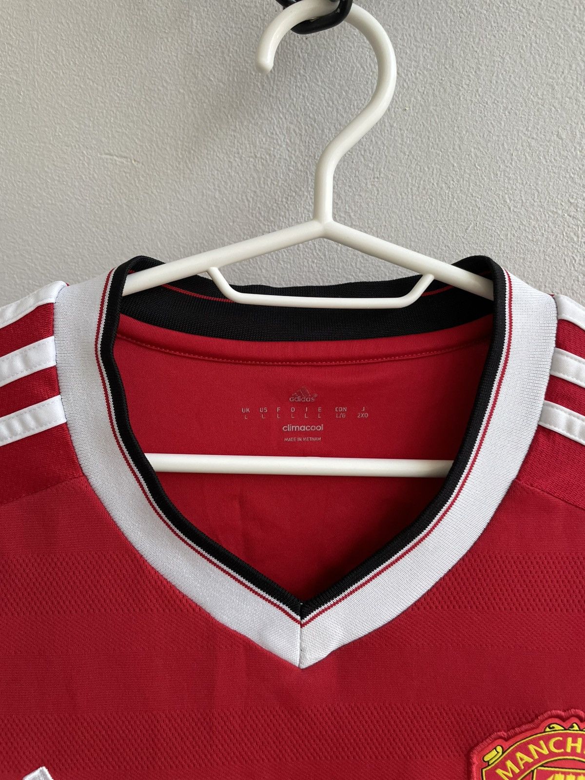 Adidas Manchester United 2015 2016 Home Footbal Shirt Soccer Jersey Size US L / EU 52-54 / 3 - 10 Thumbnail