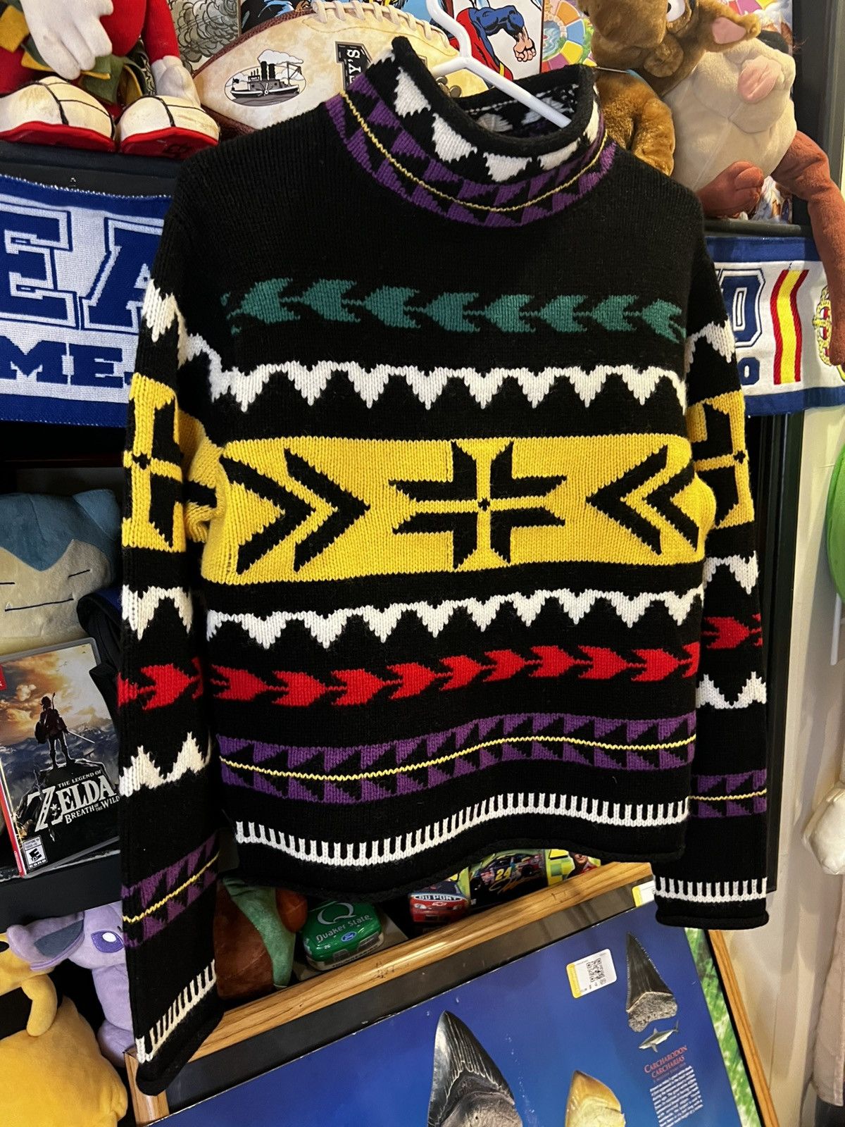 Polo Ralph Lauren Polo Ralph Lauren Geo-Motif Rolled-Edge Turtleneck Sweater Size S / US 4 / IT 40 - 3 Thumbnail
