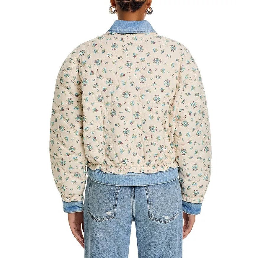 BLANKNYC BlankNYC Women Ivory Floral Oversize Bomber Jacket Size XS Size XS / US 0-2 / IT 36-38 - 6 Thumbnail
