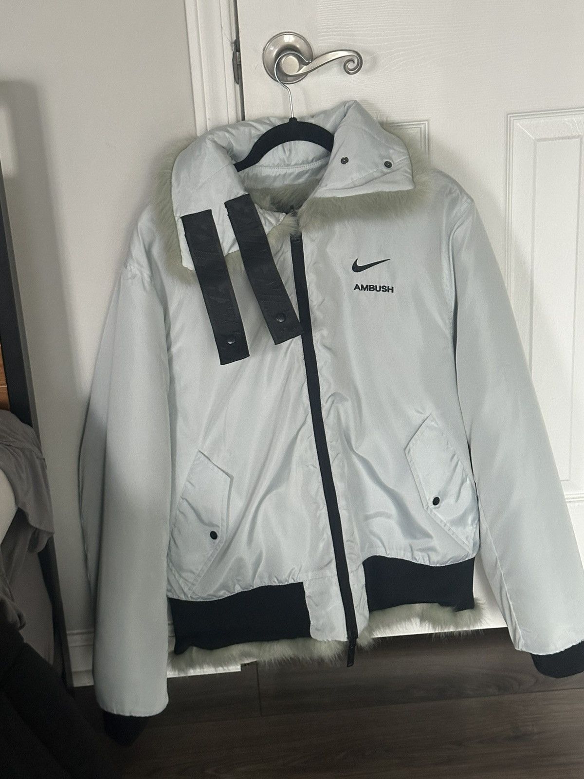 Ambush Design × Nike Faux Fur Coat Reversible Size US L / EU 52-54 / 3 - 3 Thumbnail