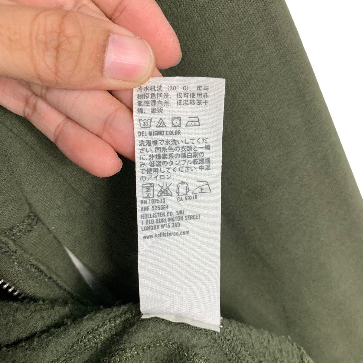 Hollister HOLLISTER Green Zipper Hoodies Sweatshirt #1988-C86 Size L / US 10 / IT 46 - 19 Thumbnail