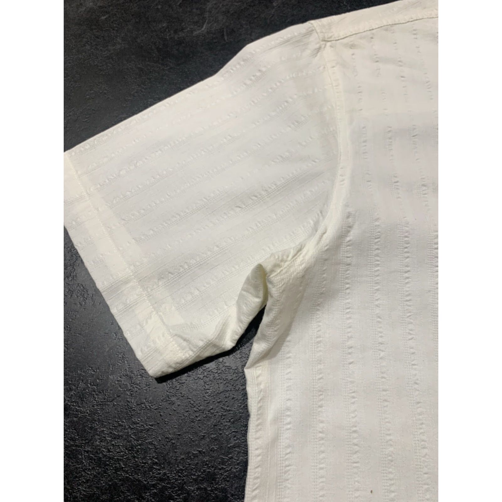 Vintage SADDLERBED Men's XL White Plaid Short Sleeve Button-Up Shirt Cotton Casual Size US XL / EU 56 / 4 - 5 Thumbnail
