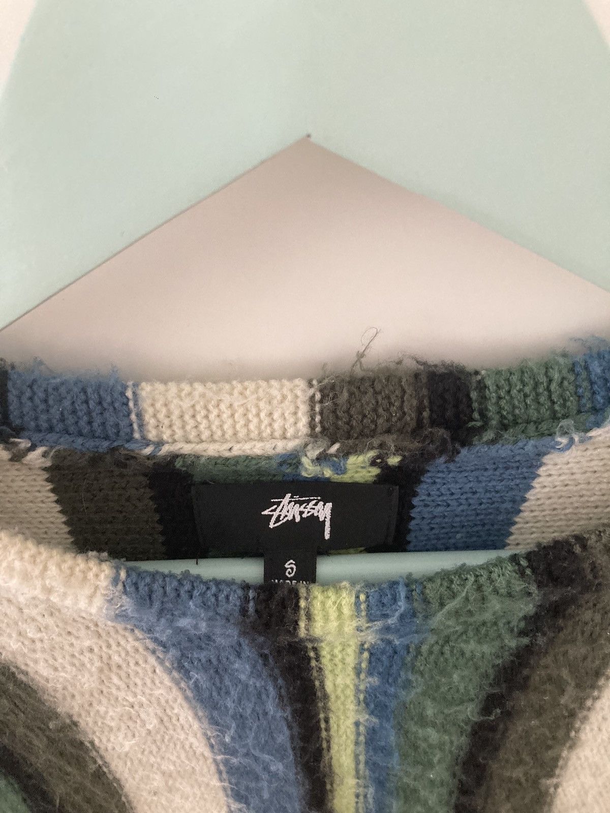 Stussy Stüssy Vertical Striped Knit Crew Size US S / EU 44-46 / 1 - 3 Thumbnail