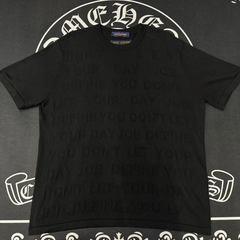 Louis Vuitton Louis Vuitton Black Letter Bullet Full Print Knit Short Sl Size US XXL / EU 58 / 5 - 1 Thumbnail