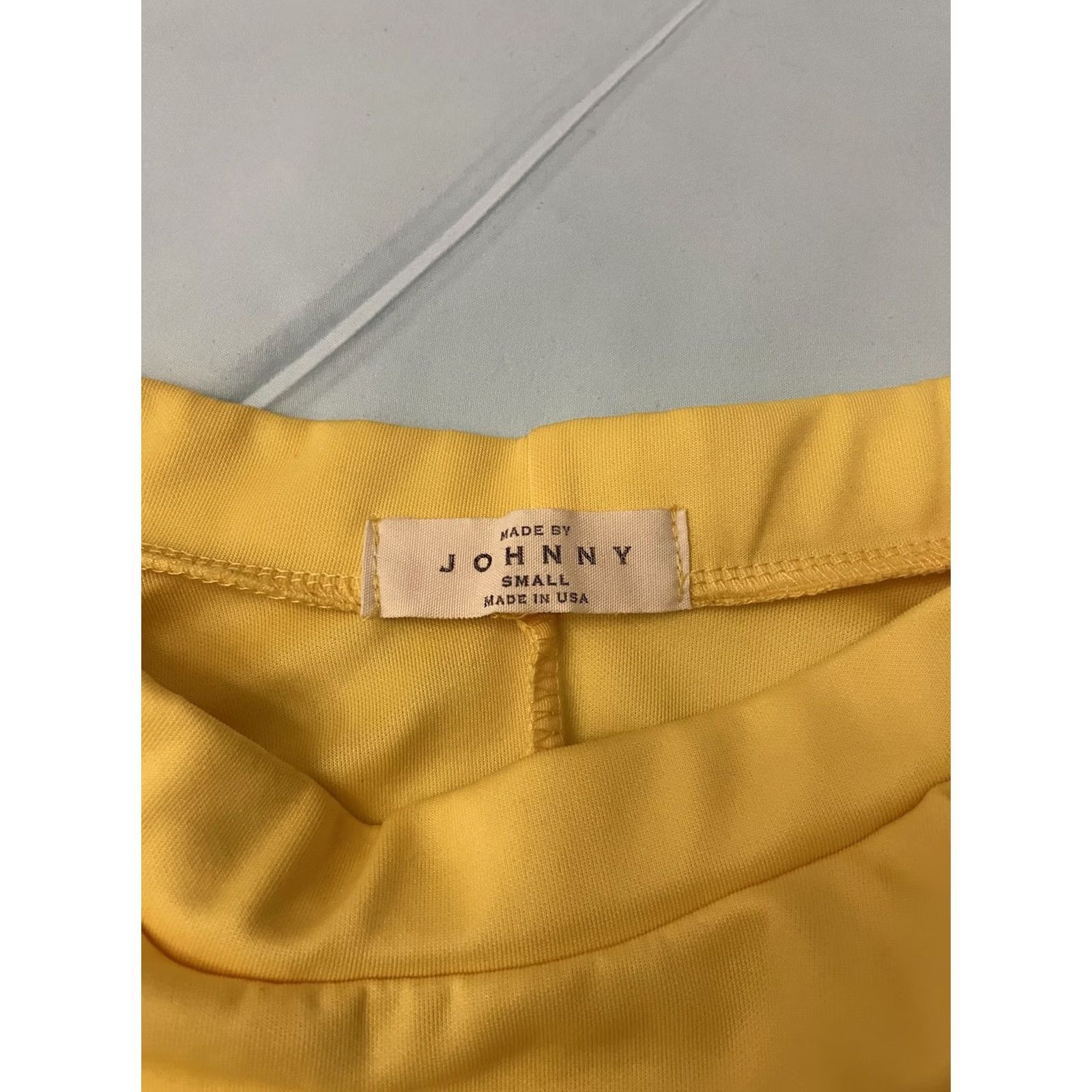 Vintage Johnny Skirt Womens S Yellow Skater Mini Pleated Pull On Retro Party/Cocktail Casual Size 28" / US 6 / IT 42 - 2 Thumbnail