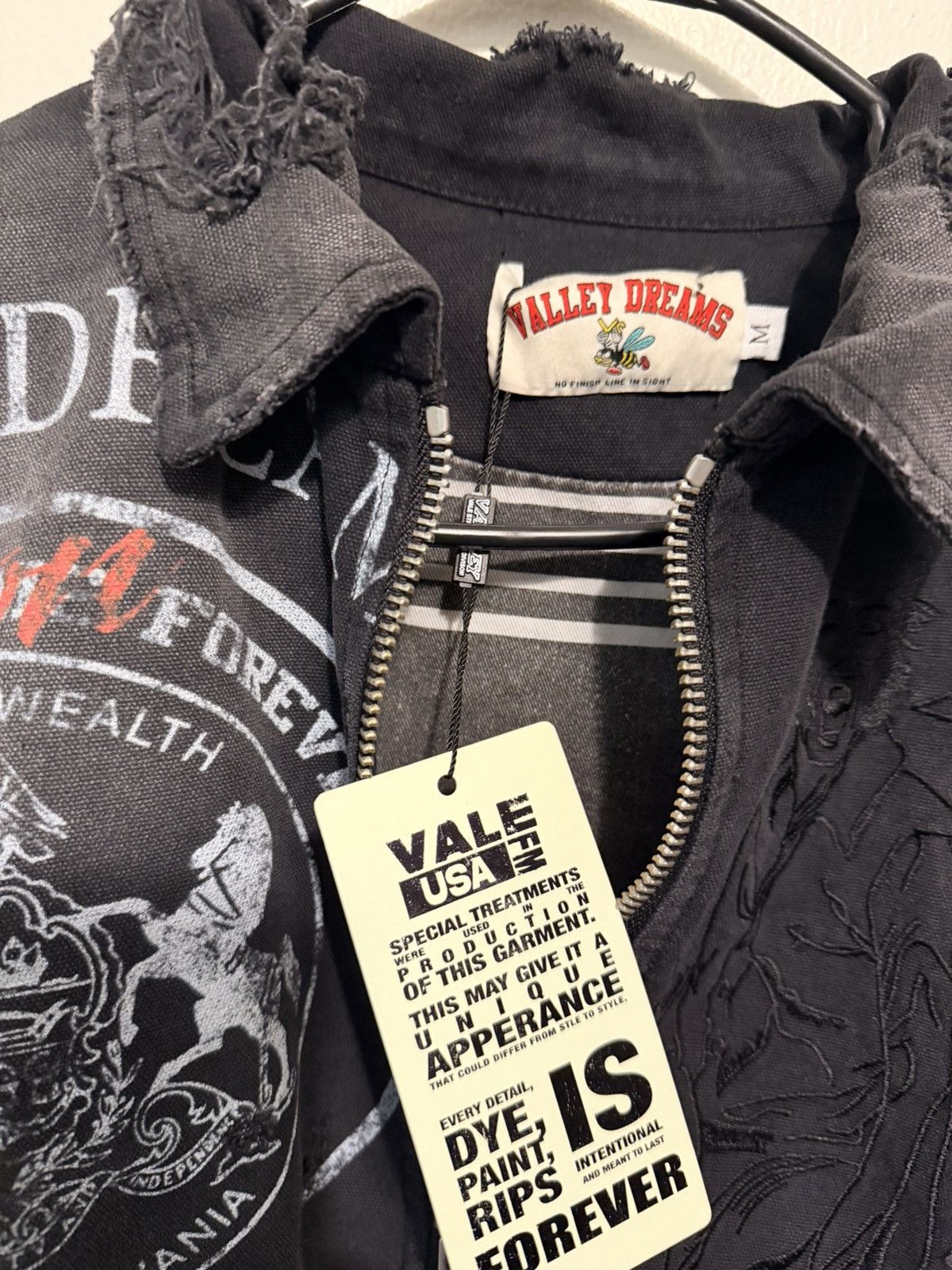 Vale Vale Forever Destruction Work Jacket 'Black' Size US M / EU 48-50 / 2 - 2 Thumbnail