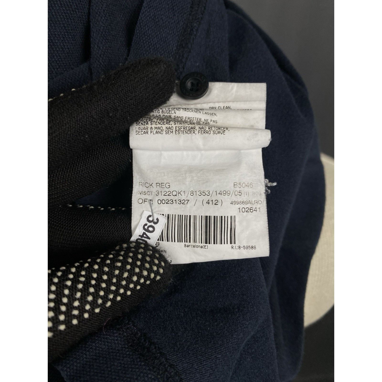 Burberry Burberry Vintage Men's Distressed Blue Polo T-Shirt Size 5 Size US XL / EU 56 / 4 - 14 Thumbnail