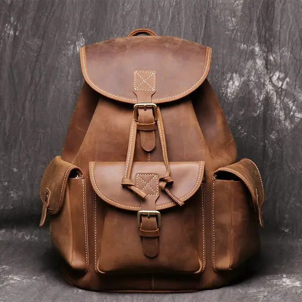 Genuine Leather × Japanese Brand Vintage Leather Backpack for Women Size ONE SIZE - 1 Thumbnail