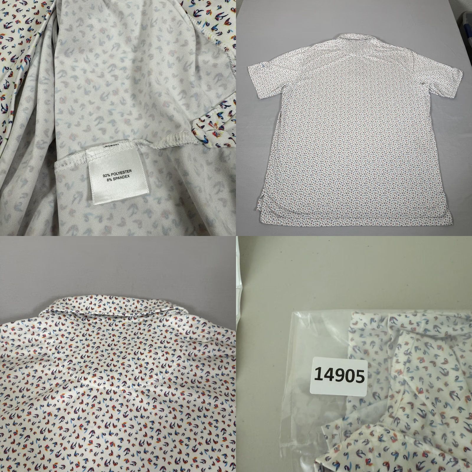 Peter Millar Peter Millar Shirt Polo Men XL White Summer Comfort Golf Fly Fishing Performance Size US XL / EU 56 / 4 - 8 Thumbnail