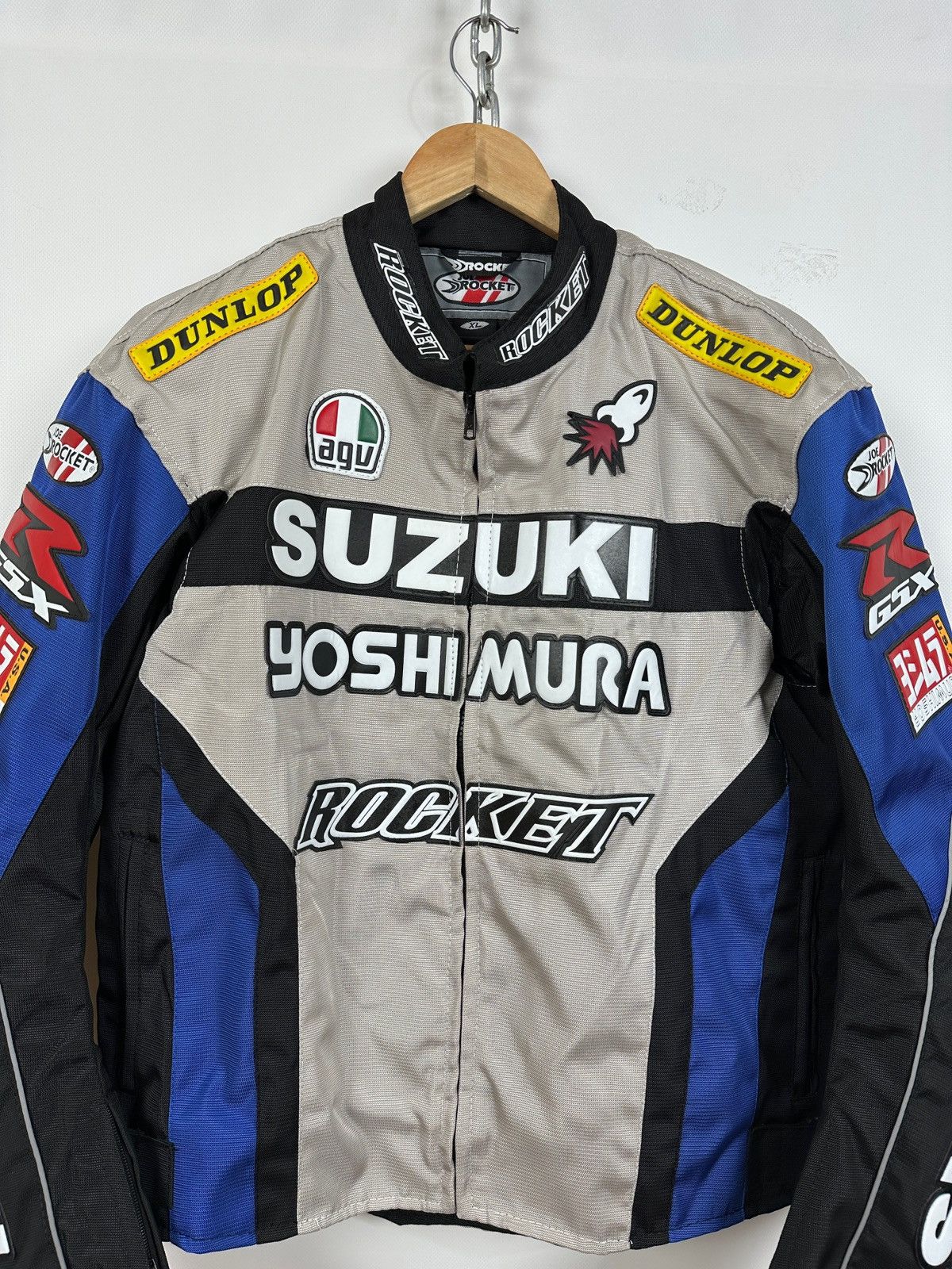 Formula 1 Vintage Suzuki Yoshi Mura Rocket Moto Racing Jacket Size US XL / EU 56 / 4 - 9 Thumbnail