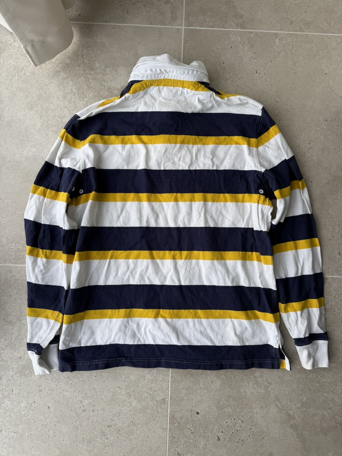 Polo Ralph Lauren Vintage Polo Ralph Lauren Rugby Stripe Polos Size US L / EU 52-54 / 3 - 2 Thumbnail