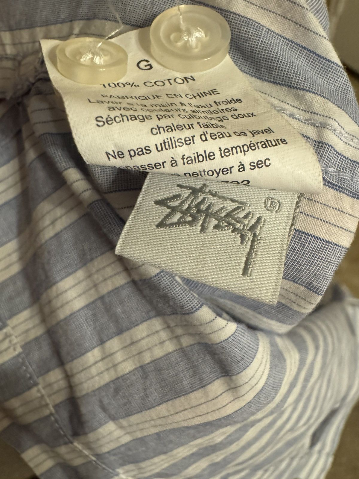 Stussy Stussy Striped Shirt Size US L / EU 52-54 / 3 - 3 Thumbnail