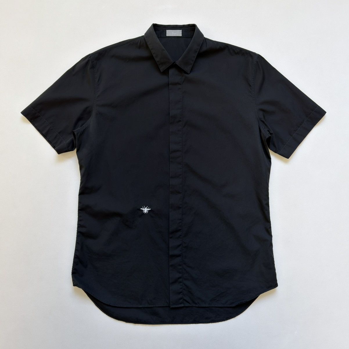 Dior Black Short Sleeve ‘Bee’ Embroidered Shirt Size US L / EU 52-54 / 3 - 16 Thumbnail