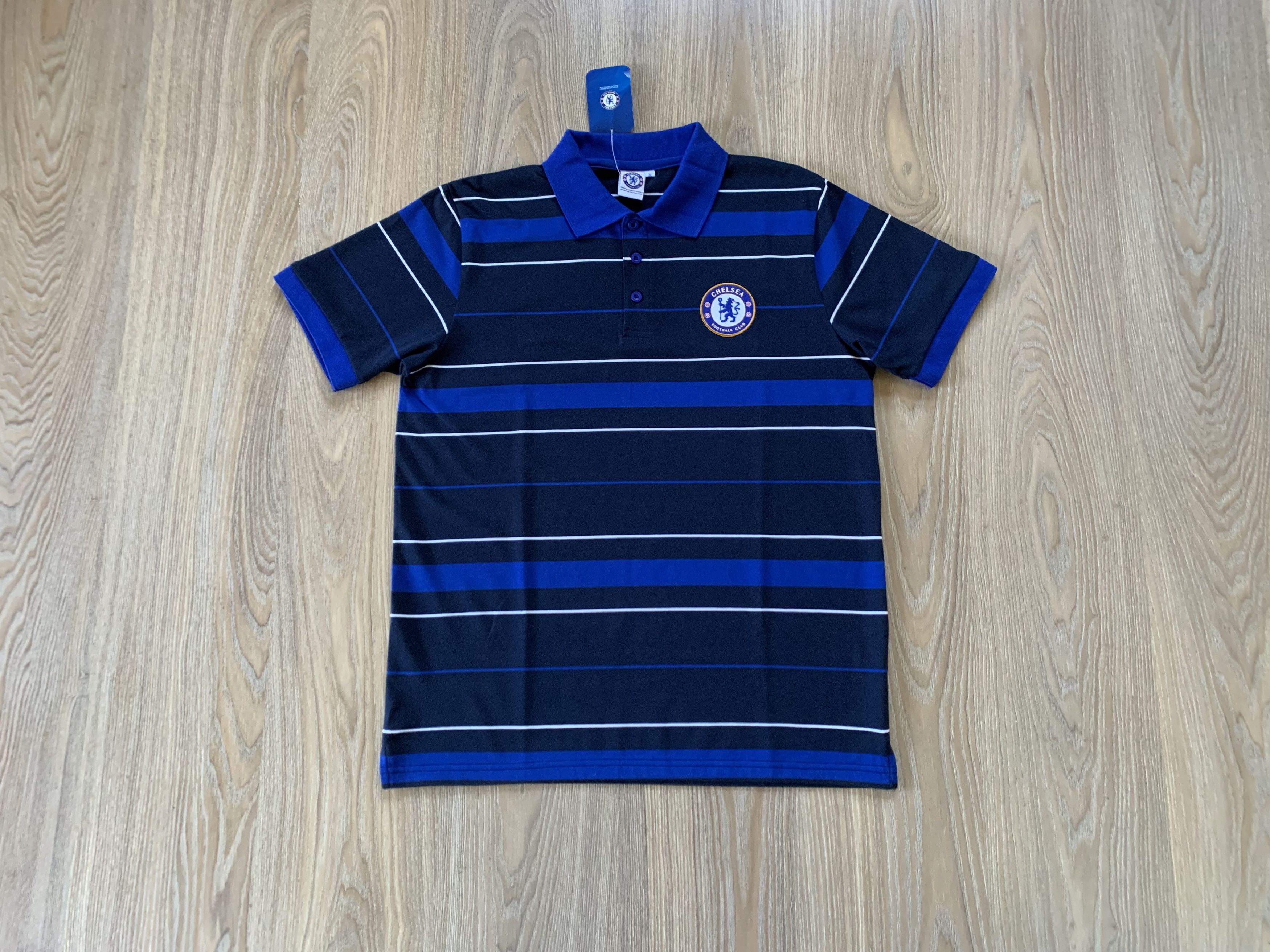 Chelsea Soccer × Vintage Chelsea FC Cotton Stripe Polo Size US M / EU 48-50 / 2 - 1 Thumbnail