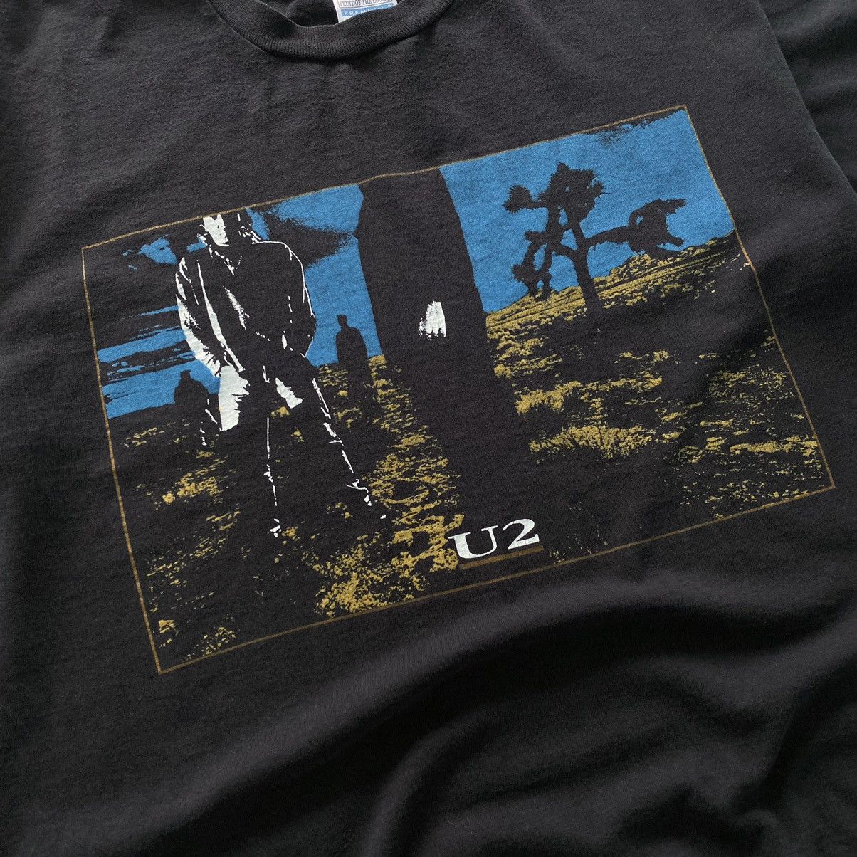 Vintage U2 Vintage Rare Logo T-shirt Rammstein Style Size US XL / EU 56 / 4 - 2 Thumbnail