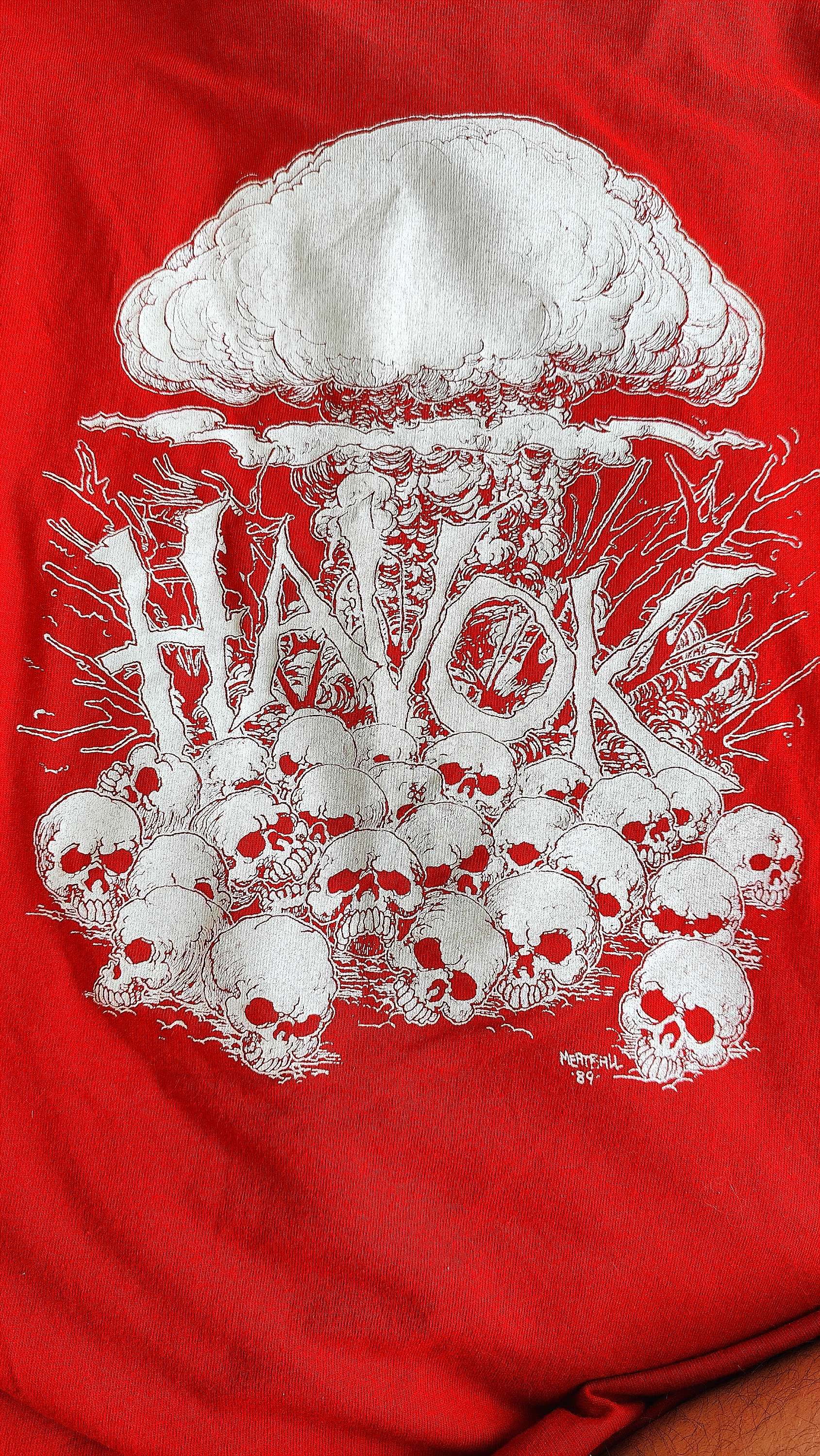 Vintage Havok 1989 Meatball Sprocket Pocket BMX 90s Vintage Tshirt Size US L / EU 52-54 / 3 - 3 Thumbnail