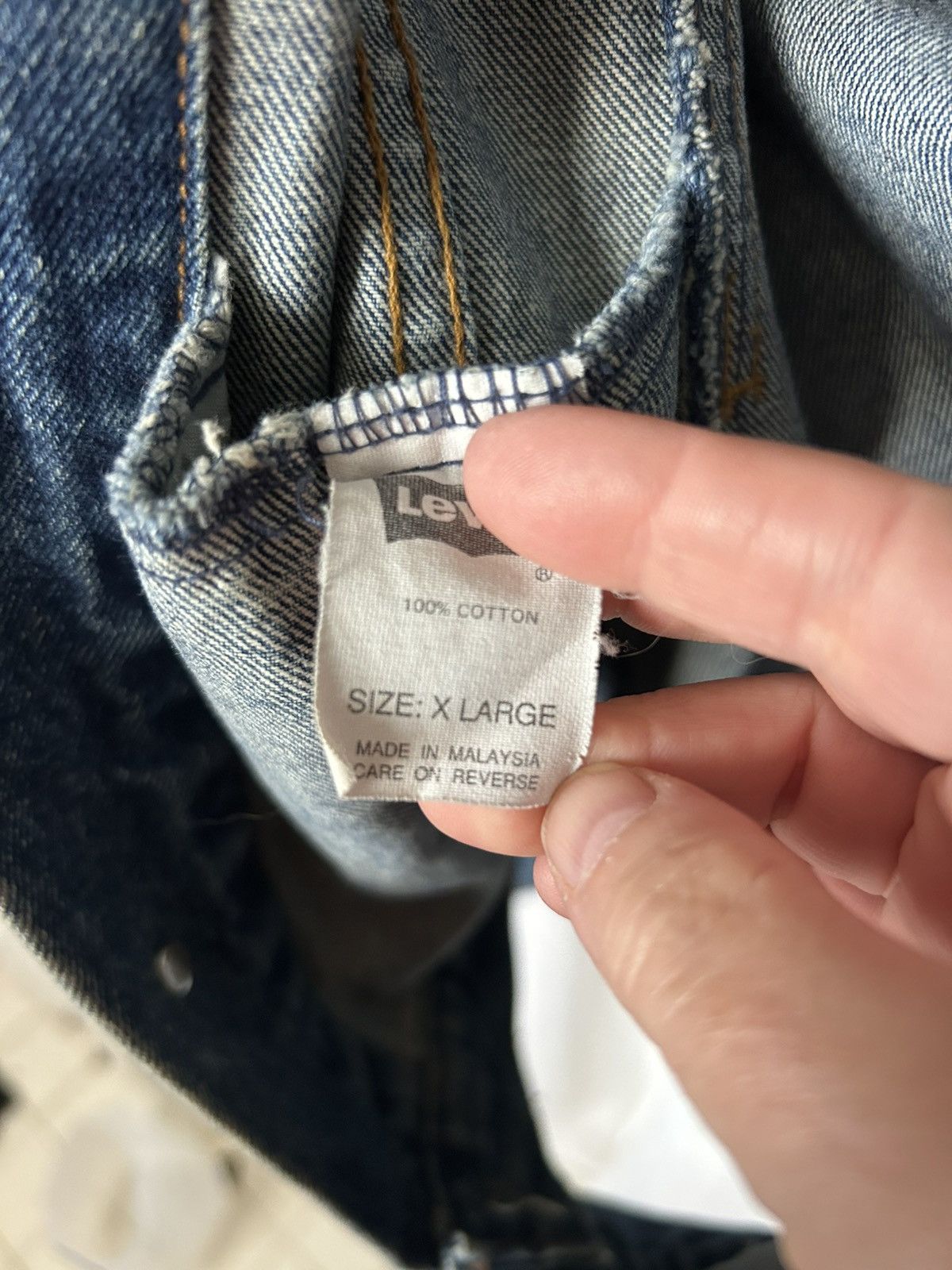 Levi's Jacket vtg levis denim trucker orange tab xl 70511-0289 Size US XL / EU 56 / 4 - 7 Thumbnail