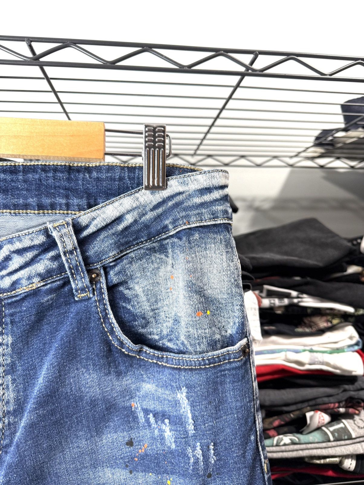 Dsquared2 Designer Dsquared2 Denim Pants Streetwear Dripp Size US 33 - 6 Thumbnail