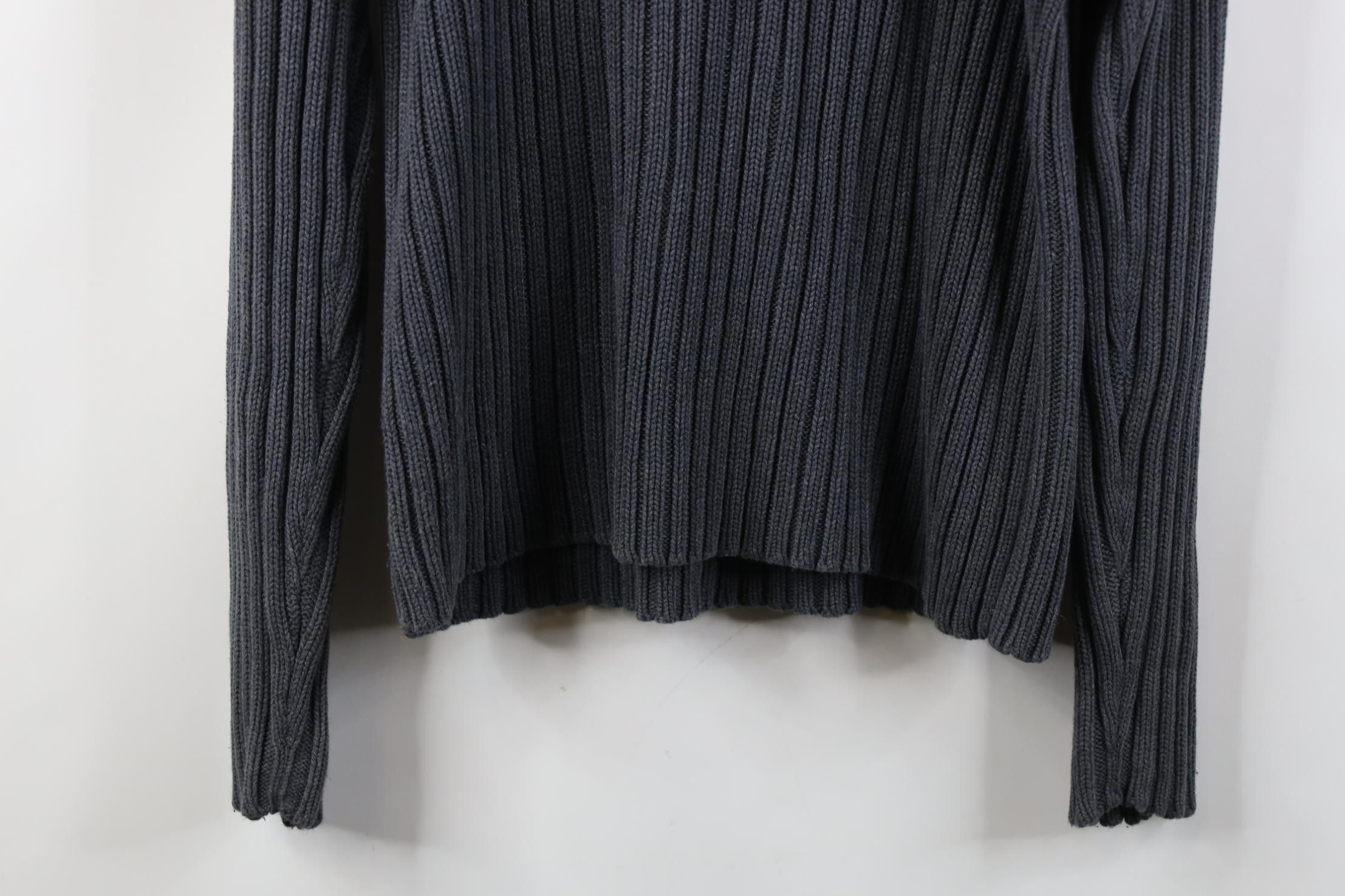 Vintage Vintage 90s Y2K Streetwear Ribbed Knit Mock Neck Sweater Size US M / EU 48-50 / 2 - 10 Thumbnail