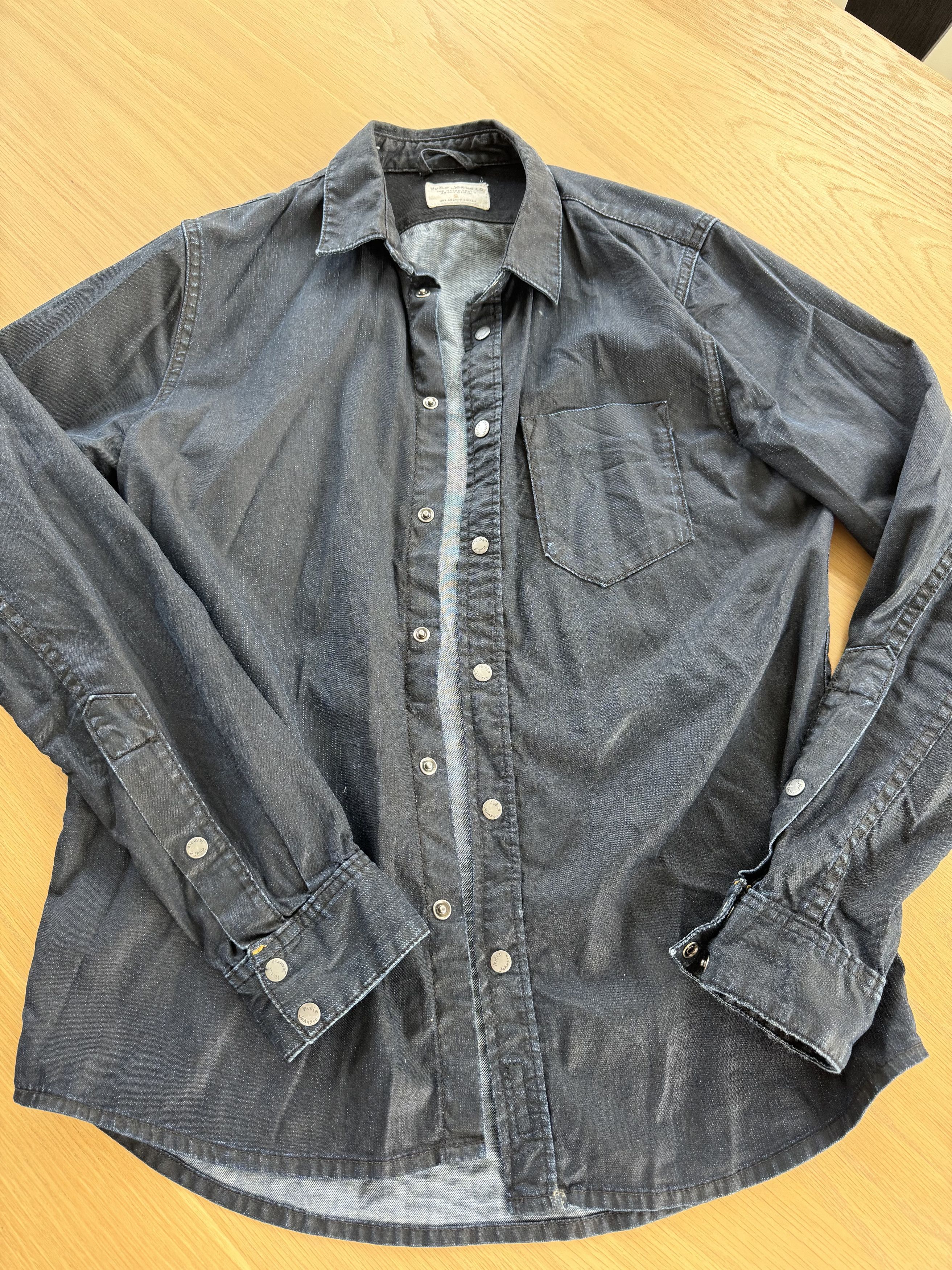 Nudie Jeans Nudie Jeans Henry Shirt - Deep Blue Black, Size Small Size US S / EU 44-46 / 1 - 1 Thumbnail