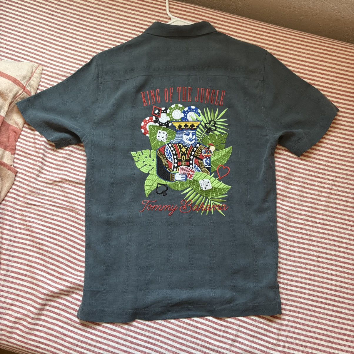 Tommy Bahama Tommy Bahama Silk Embroidered Shirt Size US XS / EU 42 / 0 - 1 Thumbnail