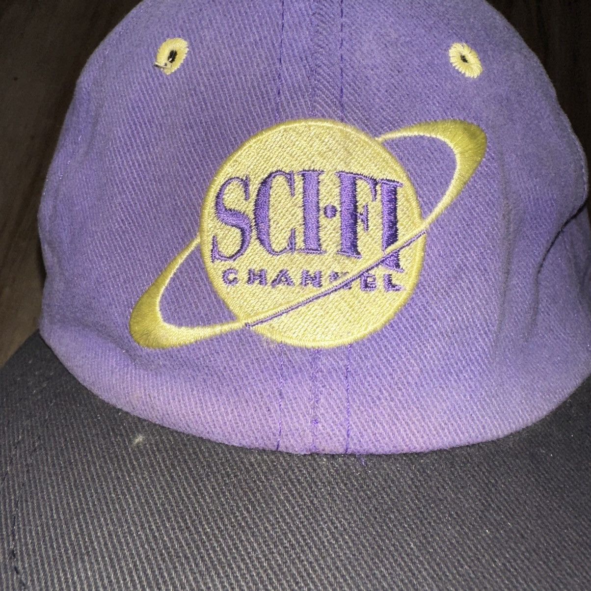 Other RARE Vintage 1990s Sci-Fi Channel Baseball Hat Purple Size ONE SIZE - 8 Thumbnail