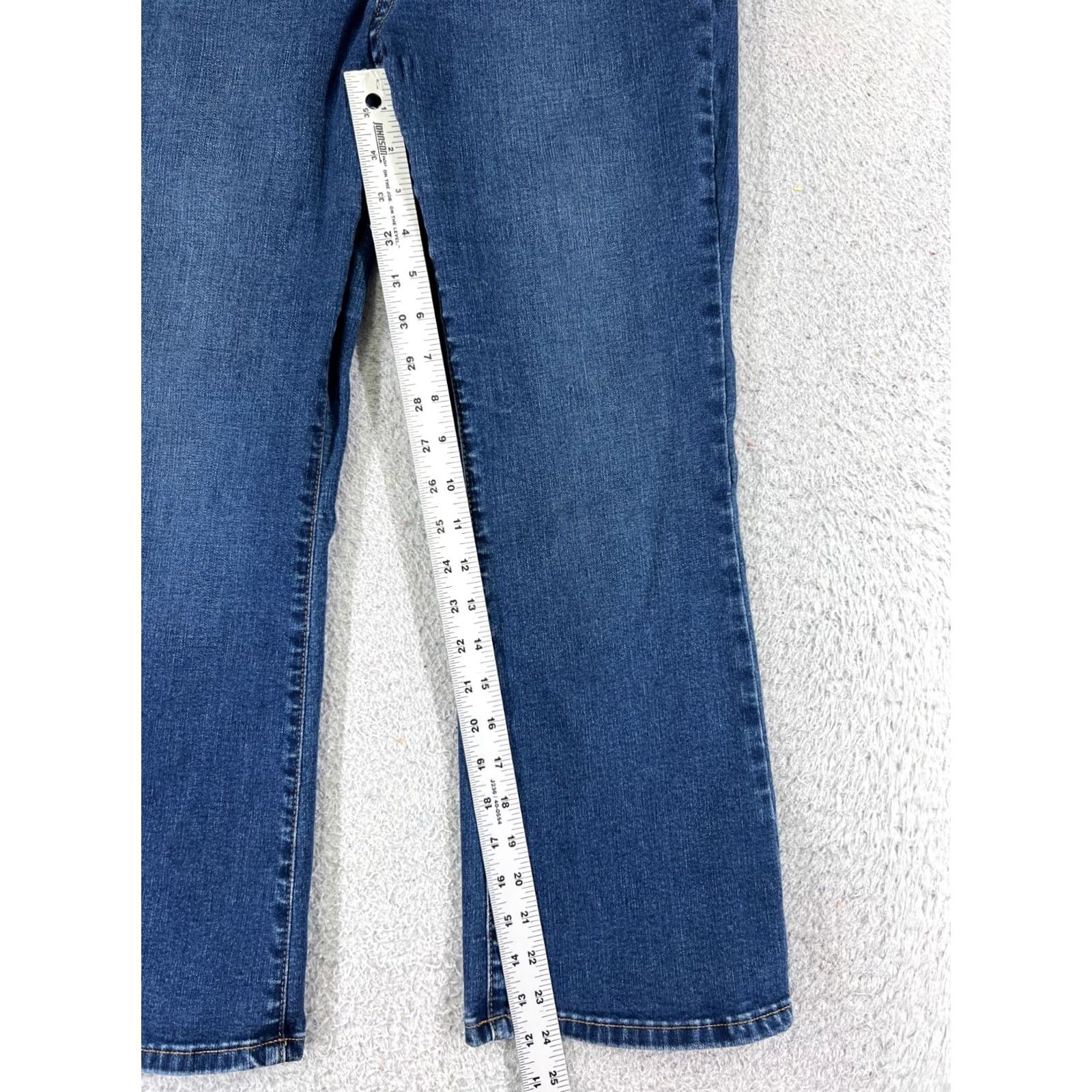 Free People Free People Jeans Womens 29 Blue Denim Flared Pull On 29x24 Distressed Stretch Pocket 5-Pocket Regular Cotton Blend Size 29" - 7 Thumbnail