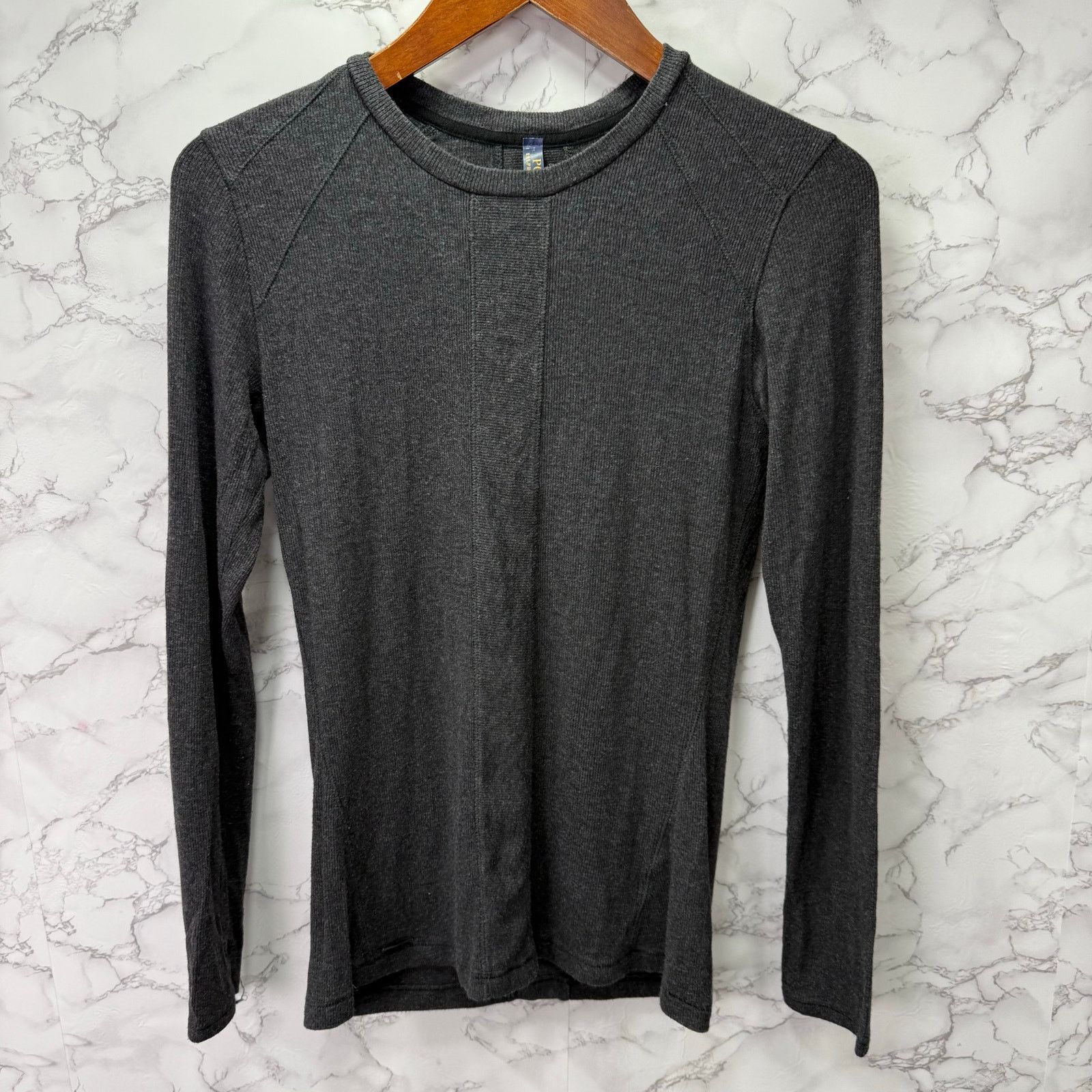 Polo Ralph Lauren Polo Ralph Lauren Women’s Thermal Top Shirt sz M Gray #H5 Size M / US 6-8 / IT 42-44 - 5 Thumbnail