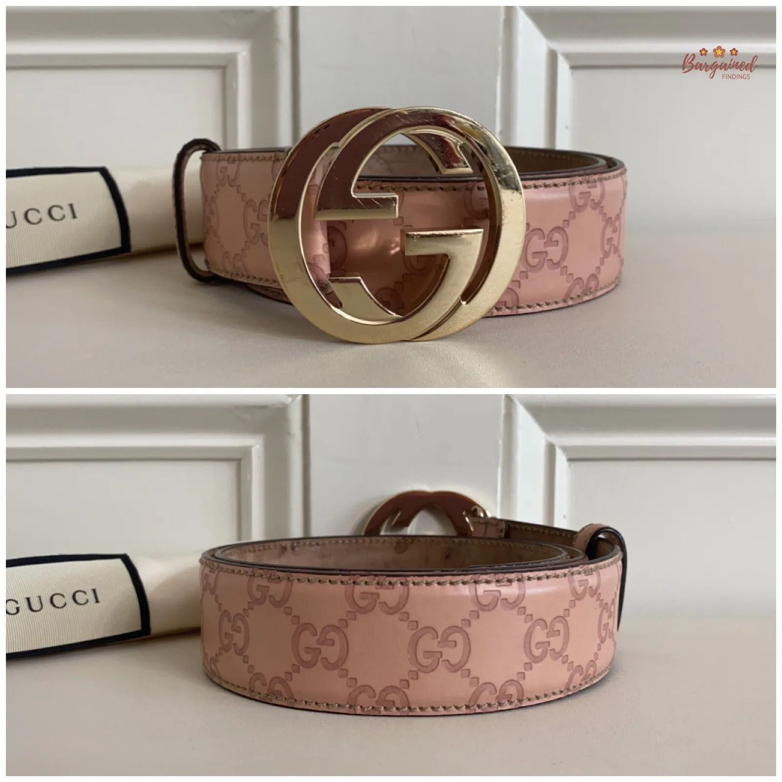 Gucci Gucci Guccissima Leather Gold Interlocking G Buckle Belt Size ONE SIZE - 2 Thumbnail