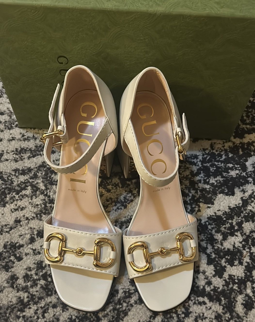 Gucci Gucci Horsebit Block Heel Sandals Size US 10.5 / IT 40.5 - 4 Thumbnail