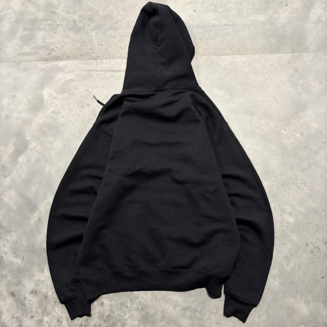Russell Athletic × Vintage Crazy Vintage Y2K/2000s Black Blank Russell Style Essential Hoodie! Size US S / EU 44-46 / 1 - 6 Thumbnail