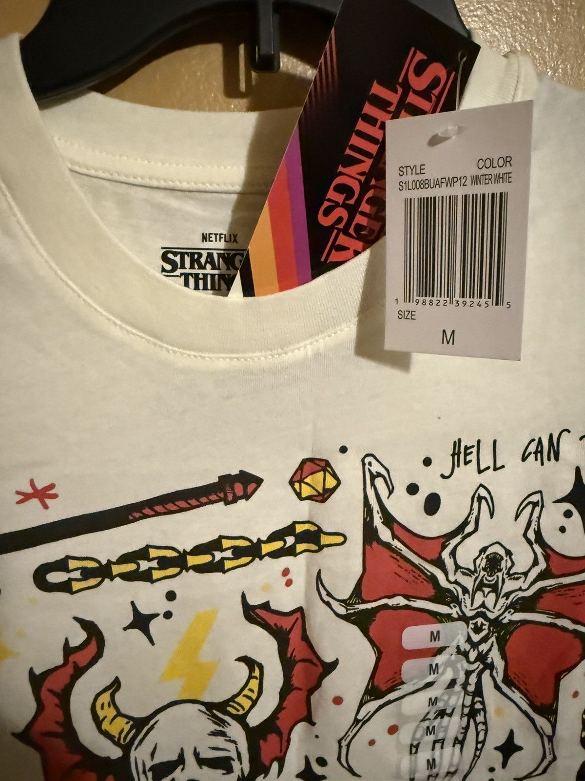 Other Stranger Things cream Graphic T-Shirt Meduim Size US M / EU 48-50 / 2 - 2 Thumbnail