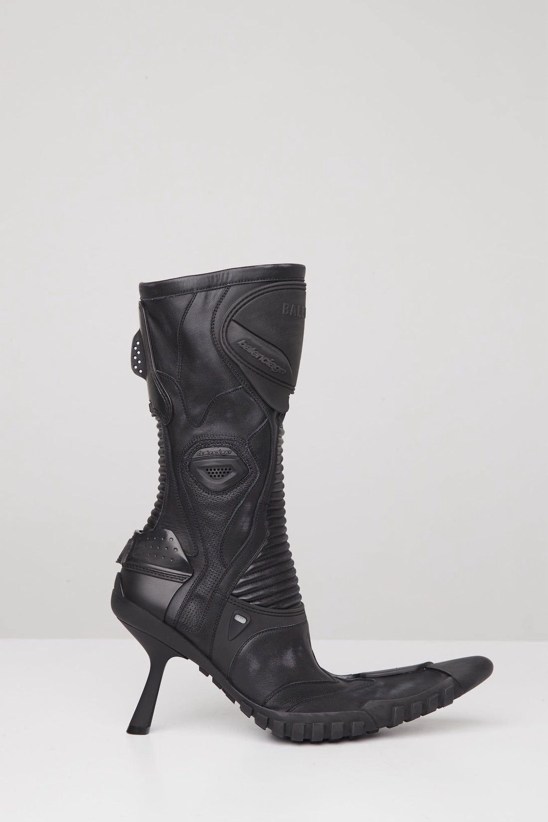 Balenciaga 🔥$4.9K VALUE🔥 Black Leather Biker Boots Size US 11 / IT 41 - 1 Thumbnail
