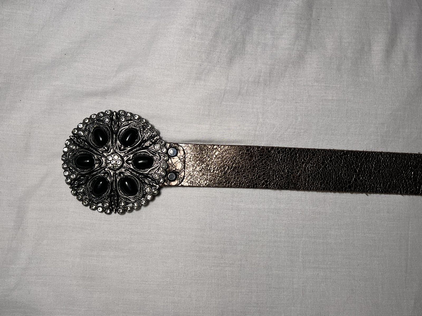 Cowboy Equipment Avant Garde Vintage Glamour Cowboy Leather belts Y2K Size 34 - 3 Thumbnail