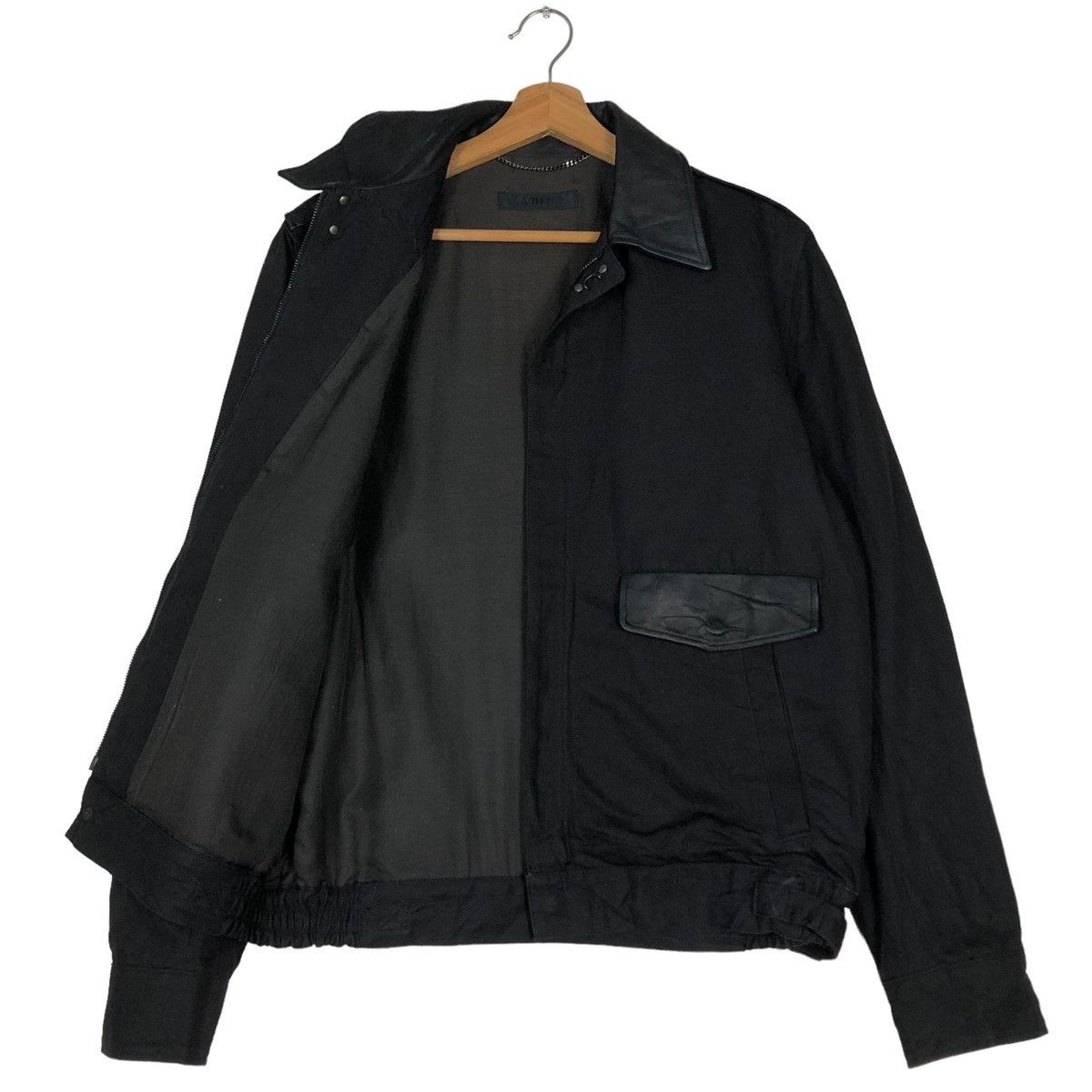 Japanese Brand BIKER JACKET LEATHER POCKET VIRUS JAPAN ISSEY MIYAKE DESIGN Size US S / EU 44-46 / 1 - 11 Thumbnail