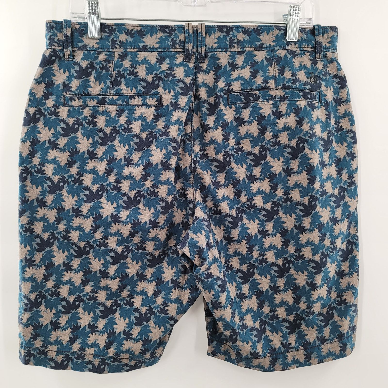 Original Penguin Original Penguin Men's Casual Shorts Size 32 Leaf pattern Size US 32 / EU 48 - 2 Thumbnail