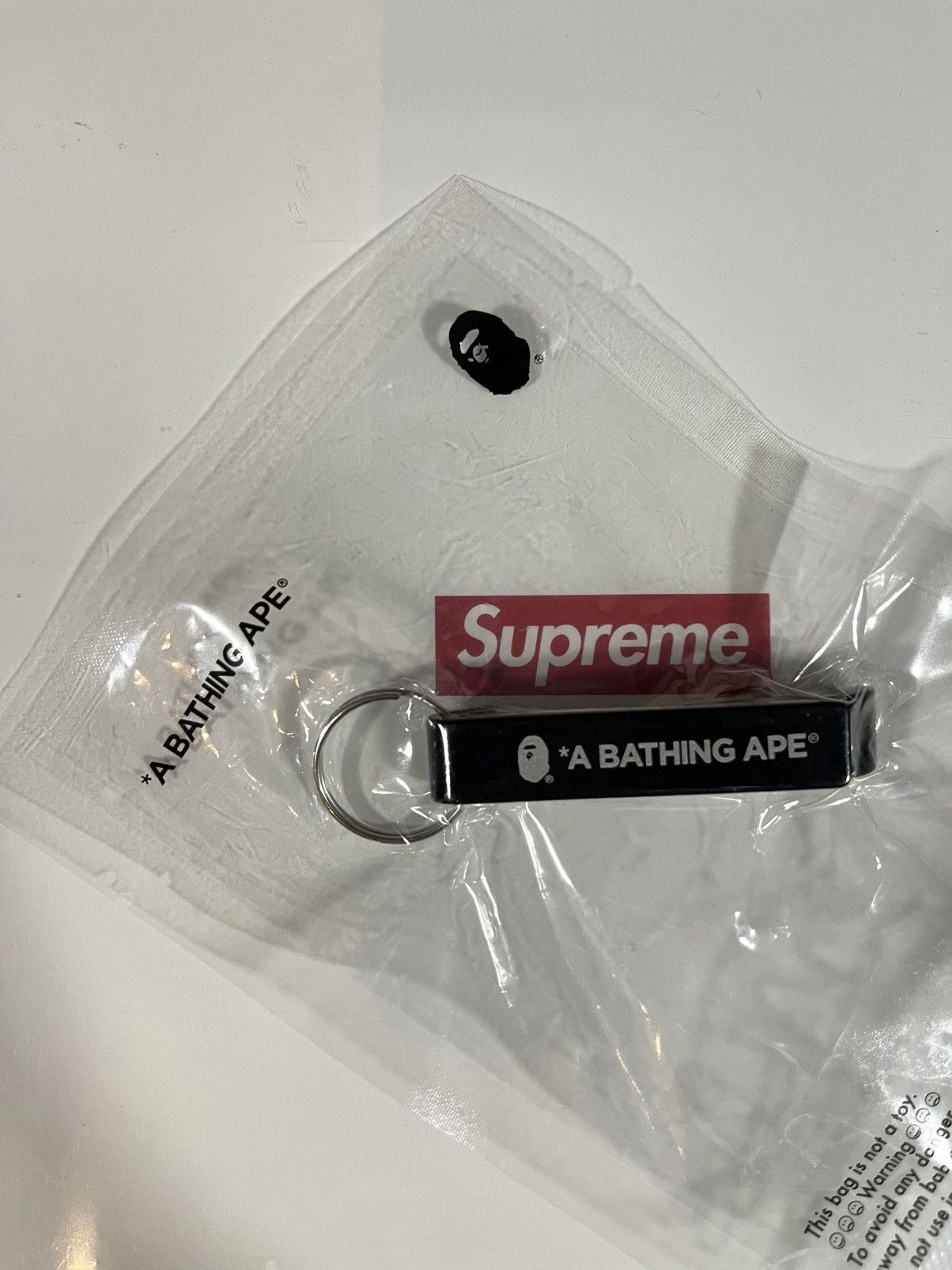 Bape A Bathing Ape Bape Bottle Opener Keychain Black Size ONE SIZE - 6 Thumbnail