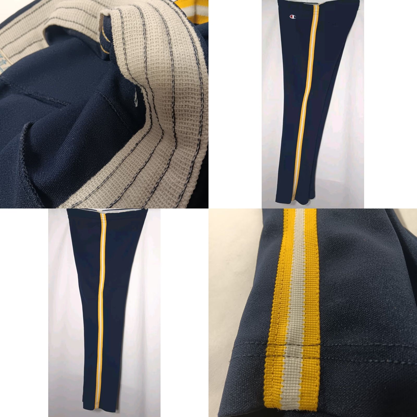 Champion VINTAGE Champion Pants Men S Blue Nylon Track Zip Side Stripe Vintage Track Pants Mens Size US 29 - 8 Thumbnail