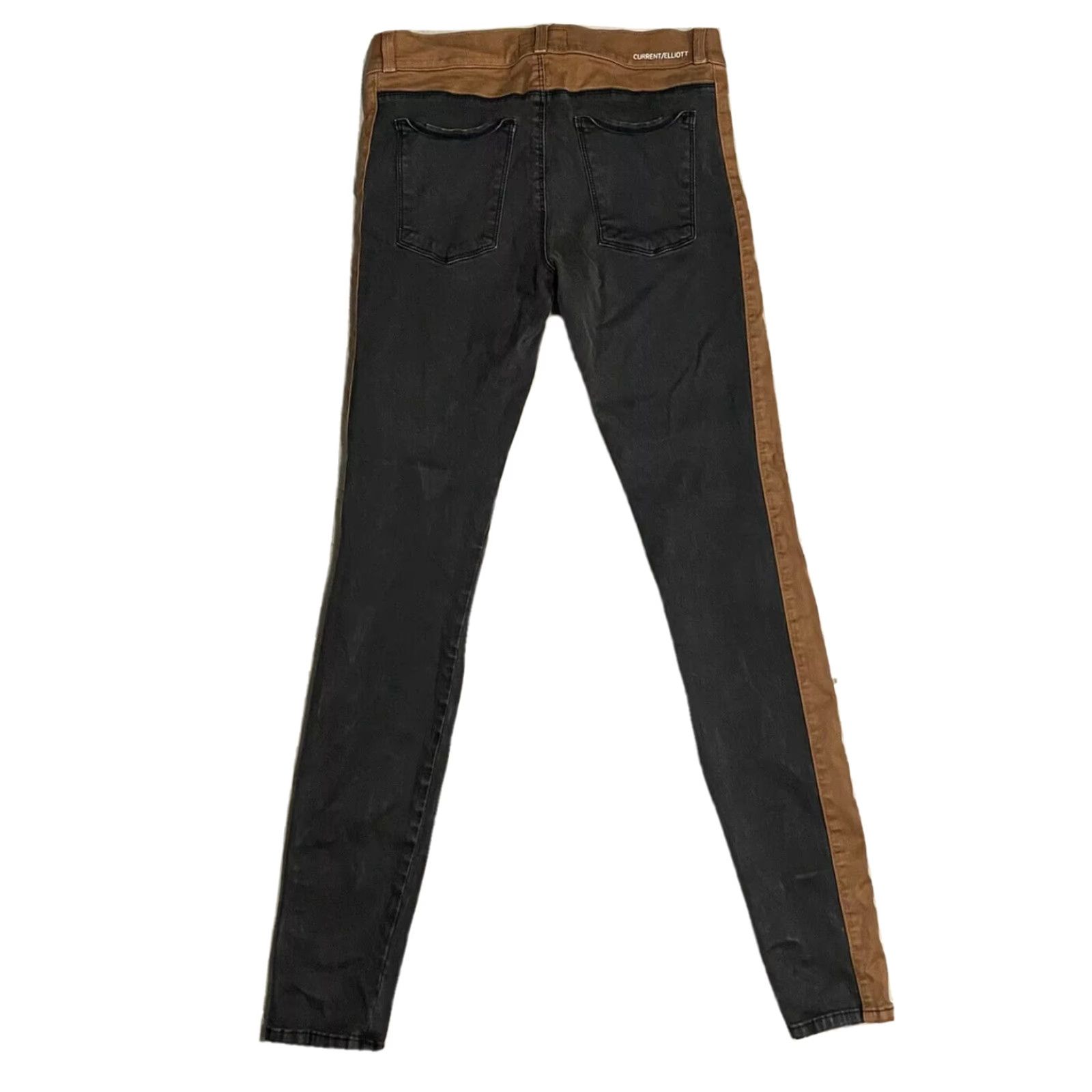 Vintage Current/Elliott Womens The Rider Leggings Dark Wash Skinny Pants Brown size 0 Size 25" / US 0 / IT 36 - 2 Thumbnail