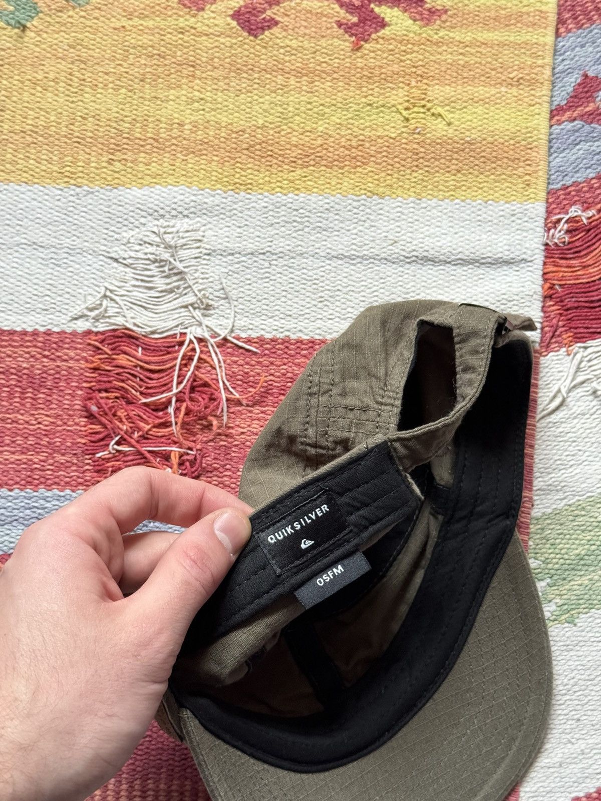 Quiksilver Quiksilver Australia Khaki Military Hat Size ONE SIZE - 6 Thumbnail