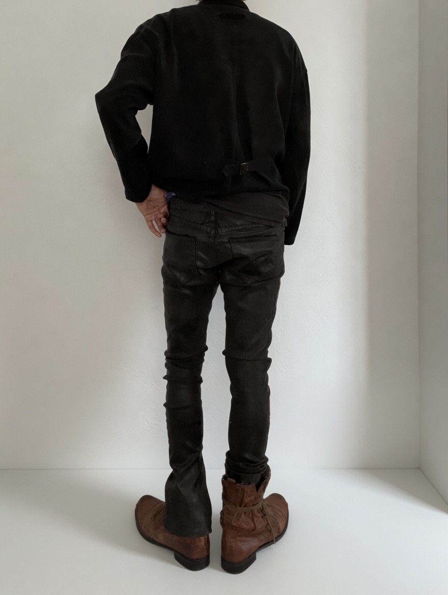 GOSTAR DE FUGA FUGA Waxed Vomit Splash Demon Fit Flared Jeans Size US 31 - 1 Thumbnail
