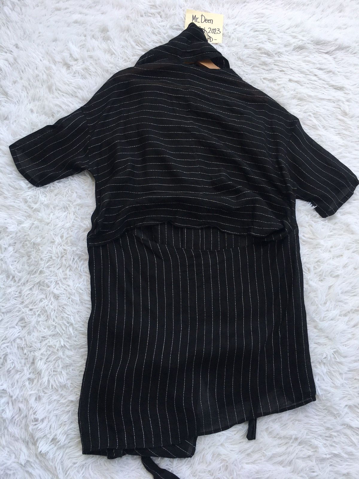 Yohji Yamamoto Rare Vintage Y’s Yohji Yamamoto Linen Stripes Cardi Size US M / EU 48-50 / 2 - 17 Thumbnail