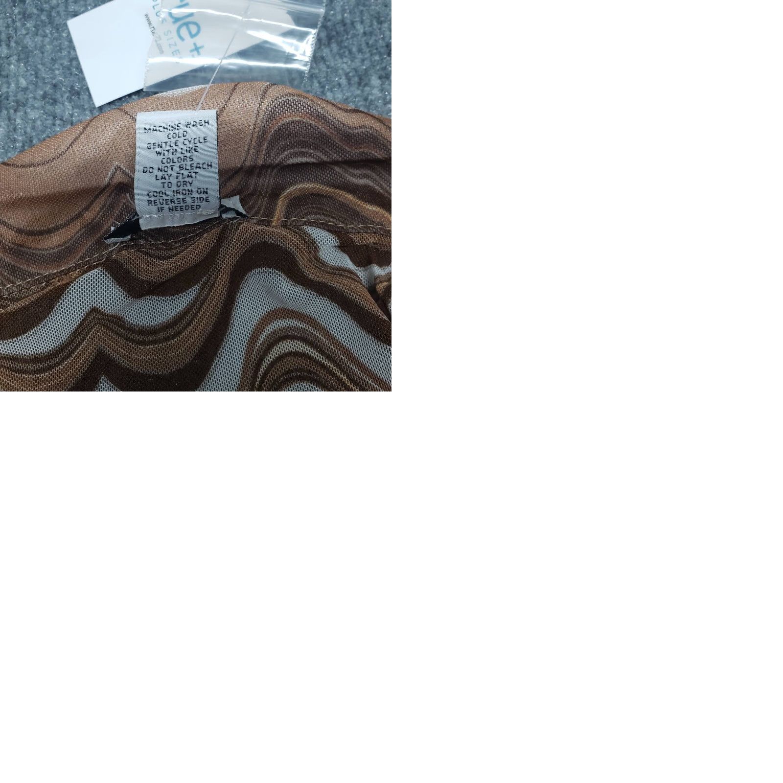Vintage VINTAGE Rue21 Dress Womens Plus 1X Brown Wavy Retro Cardigan Jacket Long Sleeve 2pc New Size XL / US 12-14 / IT 48-50 - 9 Thumbnail